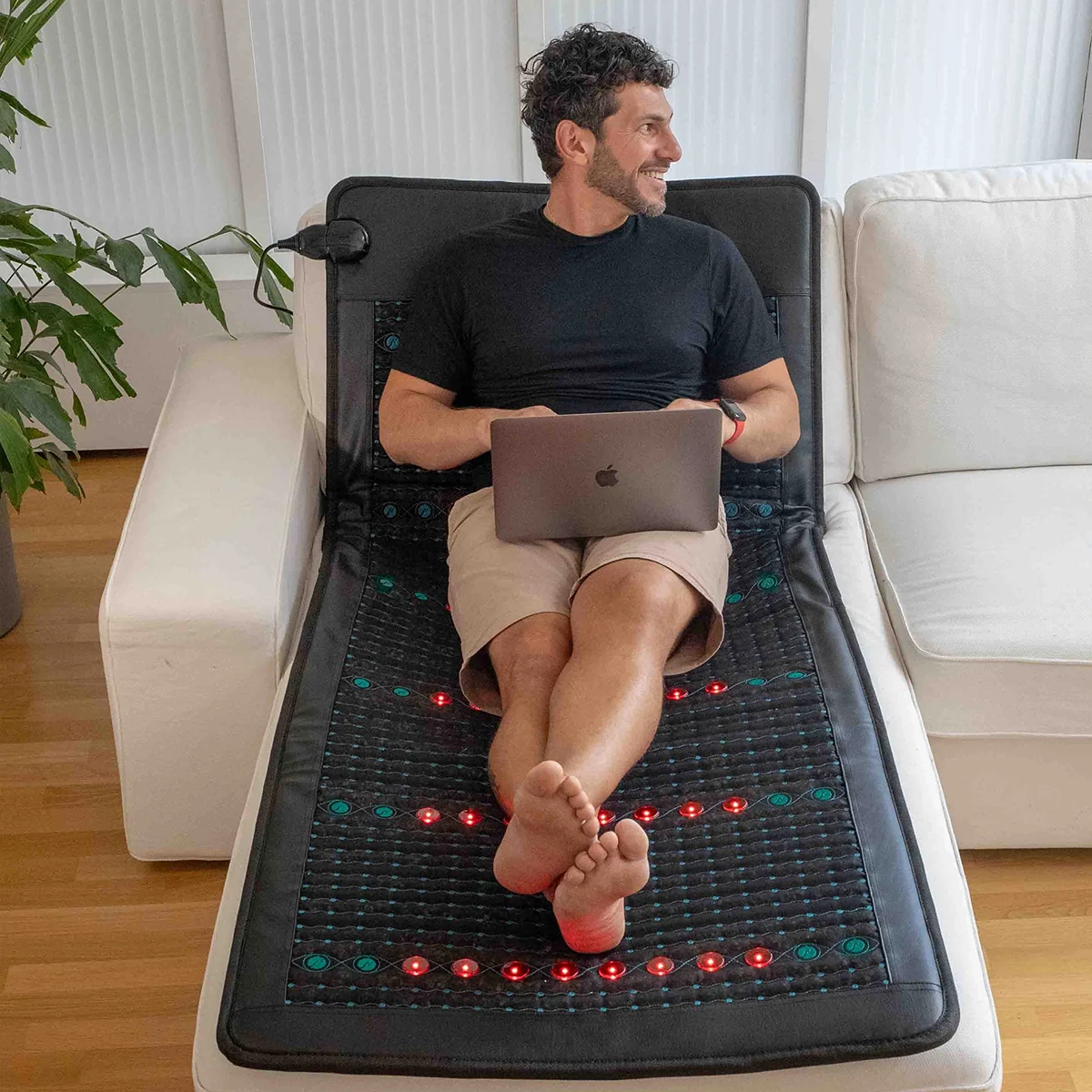 Produkt-Modul: Die neowake® Frequenzmatte in der Lifestyle-Anwendung.