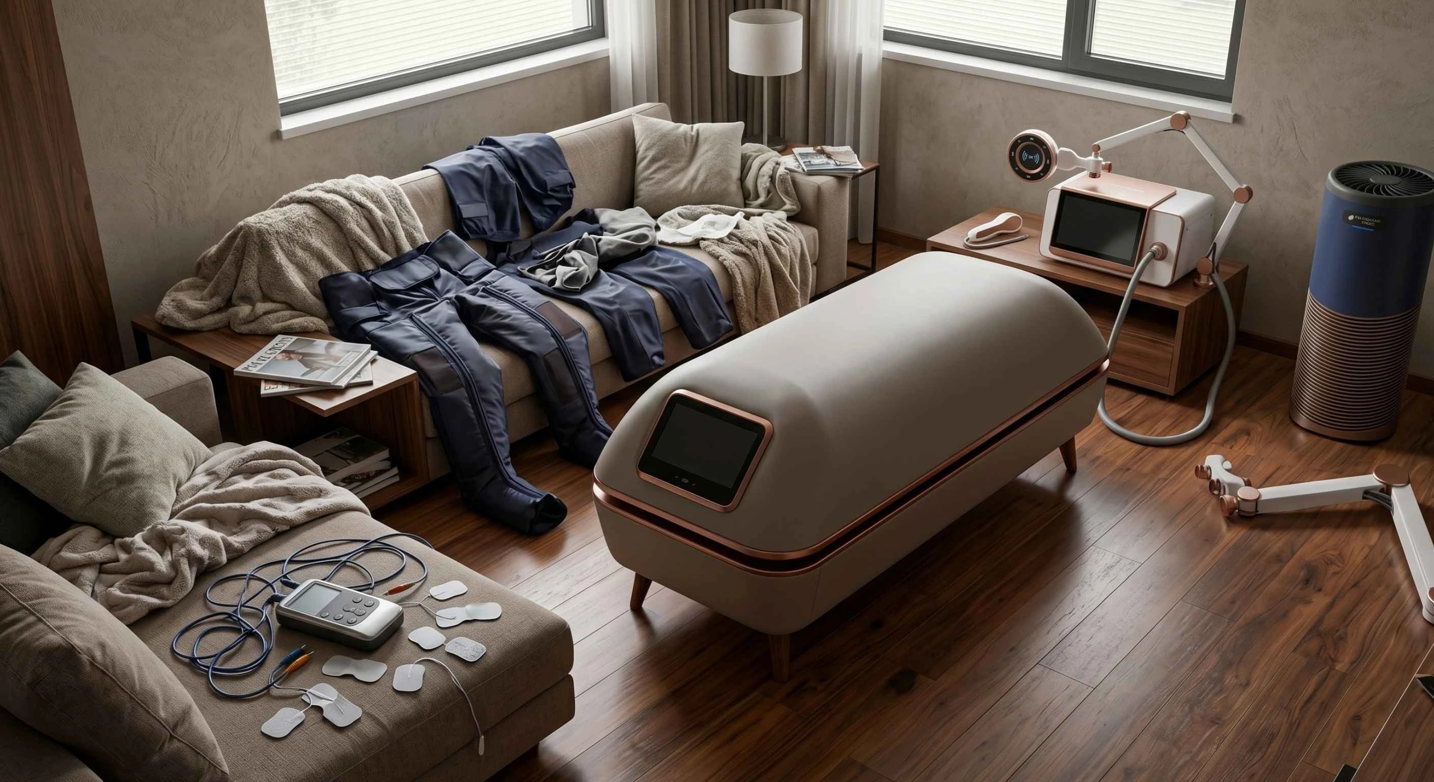 Symbolbild: Kostenvergleich - Visuelle Gegenüberstellung: Eine Rechnung, die 10.000€ für Einzelgeräte aufsummiert. Erzeugt den Preisschock.